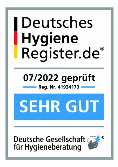 Deutsches Hygiene-Register, geprüft mit sehr gut